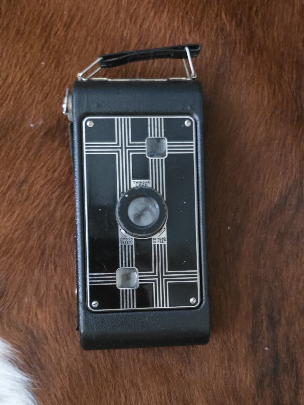 Kodak Jiffy Six-16 Box Camera in Black with Silver Accents